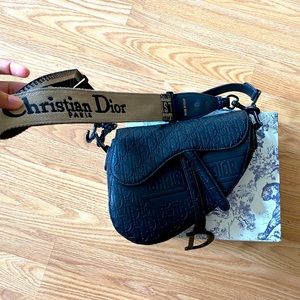 Christior Dior 2020 leather cruise saddle bag